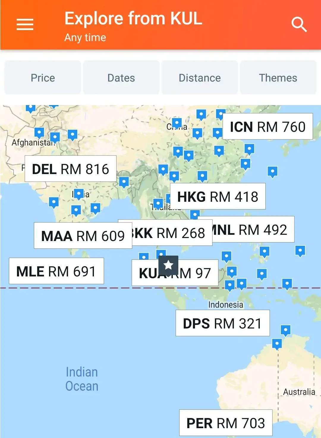 You can use the KAYAK app to book flights and plan your travels painlessly. 