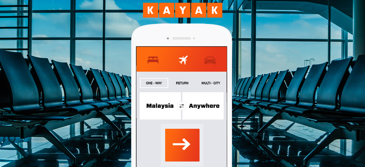 KAYAK travel app flights hotels cars